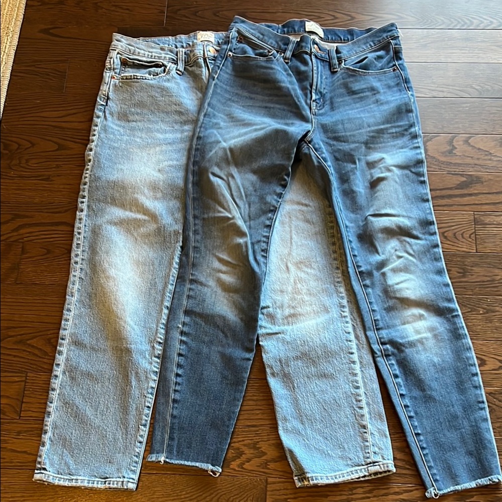 J. Crew - Blue and Light Blue Denim Jeans